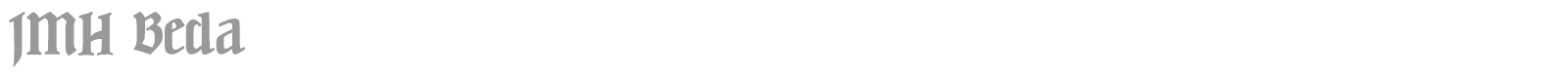 JMH Beda font preview